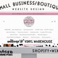 SMALL BUSINESS/BOUTIQUE Website Design