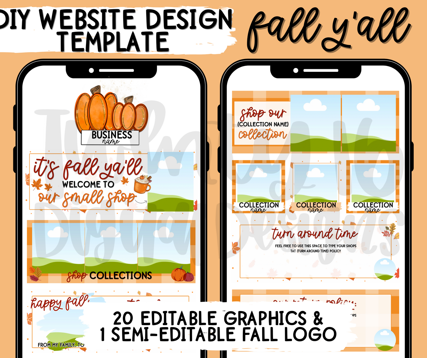FALL YA’LL - DIY Website Design Template Bundle